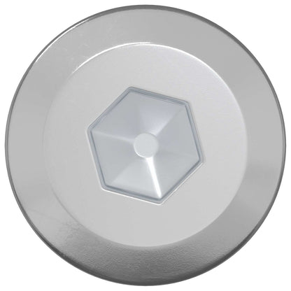 Holzschrauben 2 pcs Silber M6 x 70 mm Stahl