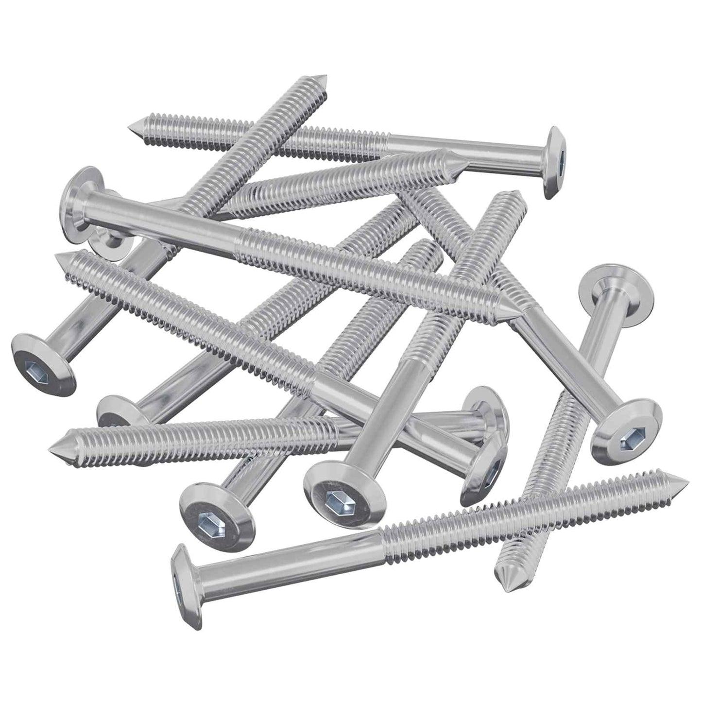 Möbel-Schrauben 1200 pcs Silber Stahl