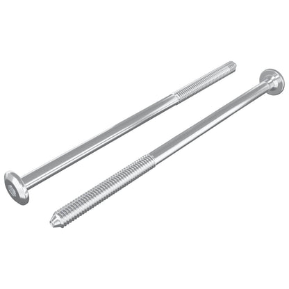 Möbel-Schrauben 2 pcs Silber M6 x 120 mm Stahl