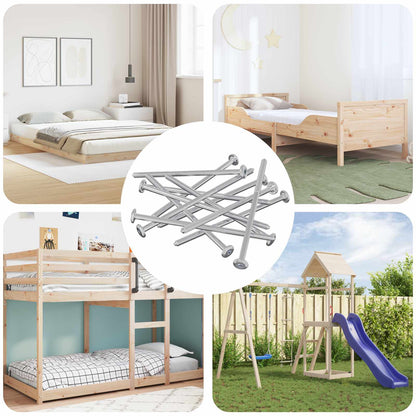 Schraube 12 pcs Silber M6 x 120 mm Stahl