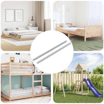 Gewindestange 2 pcs Silber 6 x 170 mm Stahl