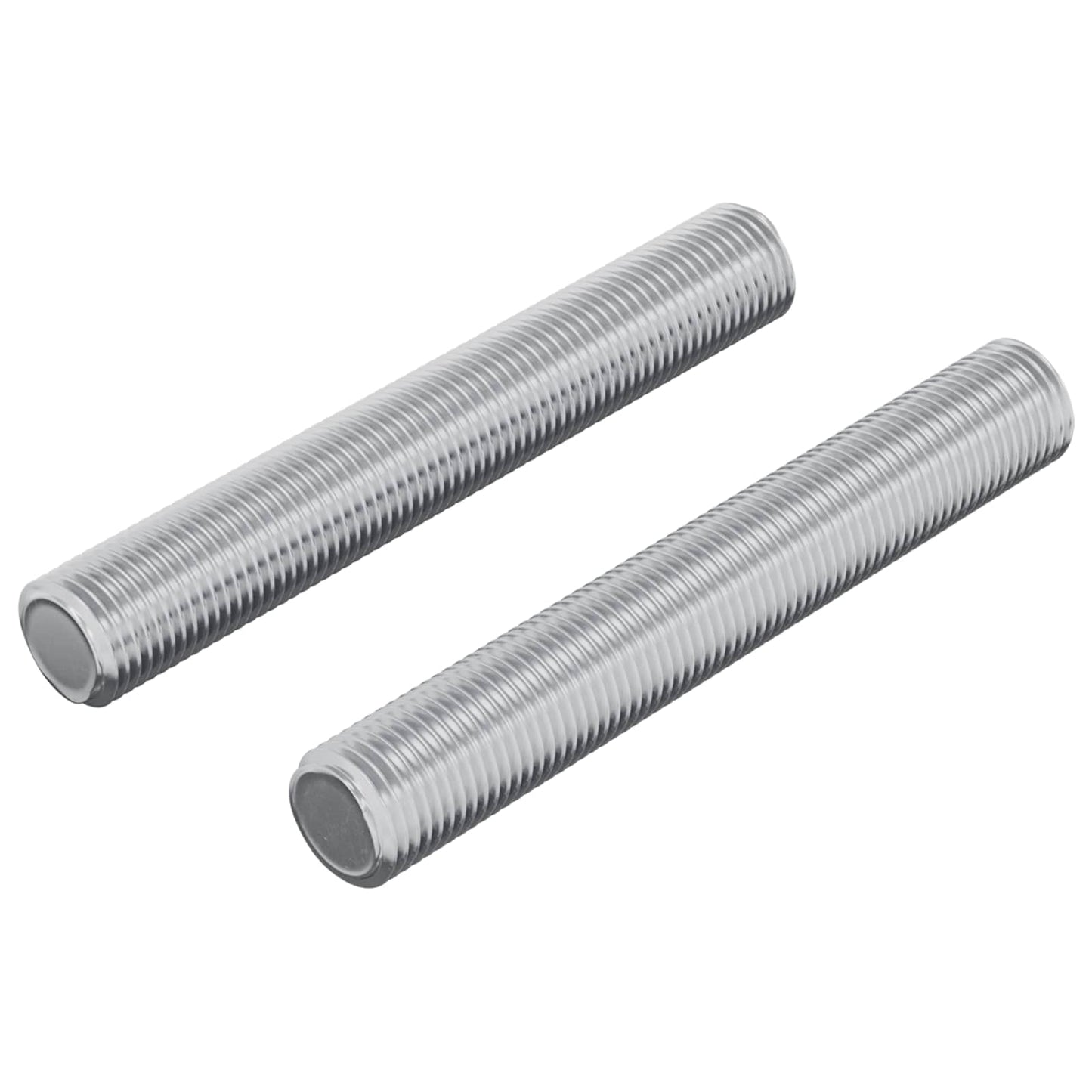 Gewindestange 2 pcs Silber 8 x 55 mm Stahl