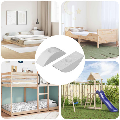 Halbmond-Unterlegscheibe 2 pcs Weiß M6 Polypropylen