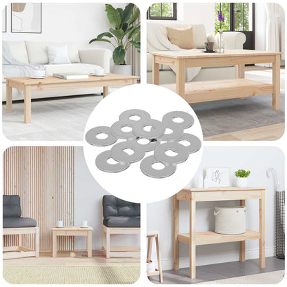 Unterlegscheiben 12 pcs Silber 12 x 12 x 1,2 cm Eisen