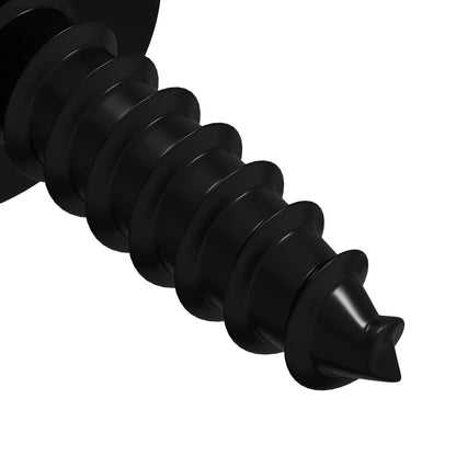 Selbstschneidender Nagel 2 pcs Schwarz 3,5 x 12 mm Eisen