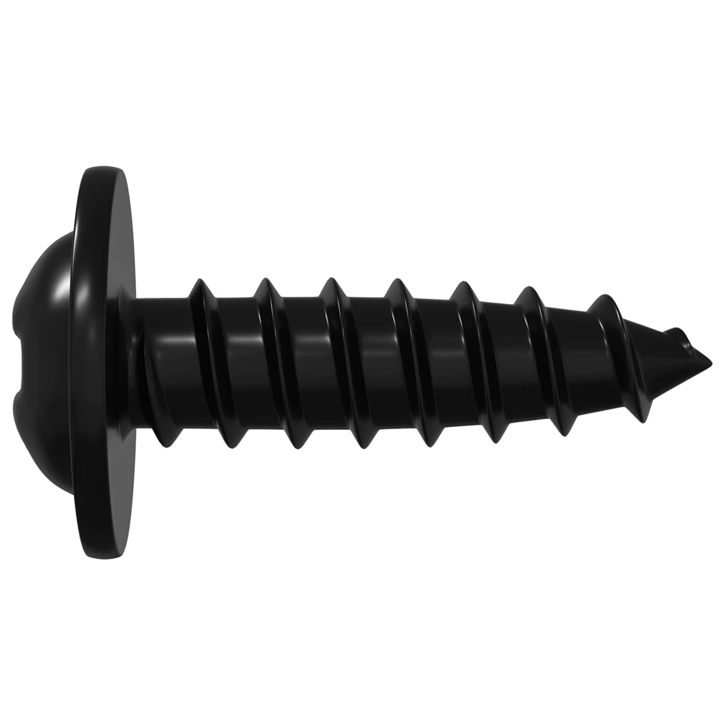 Selbstschneidender Nagel 2 pcs Schwarz 3,5 x 12 mm Eisen