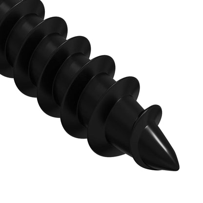 Selbstschneidender Nagel 2 pcs Schwarz 4 x 25 mm Stahl