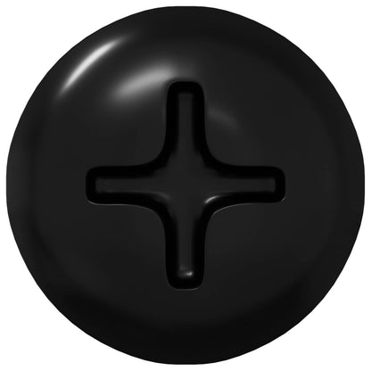 Selbstschneidender Nagel 2 pcs Schwarz 4 x 25 mm Stahl