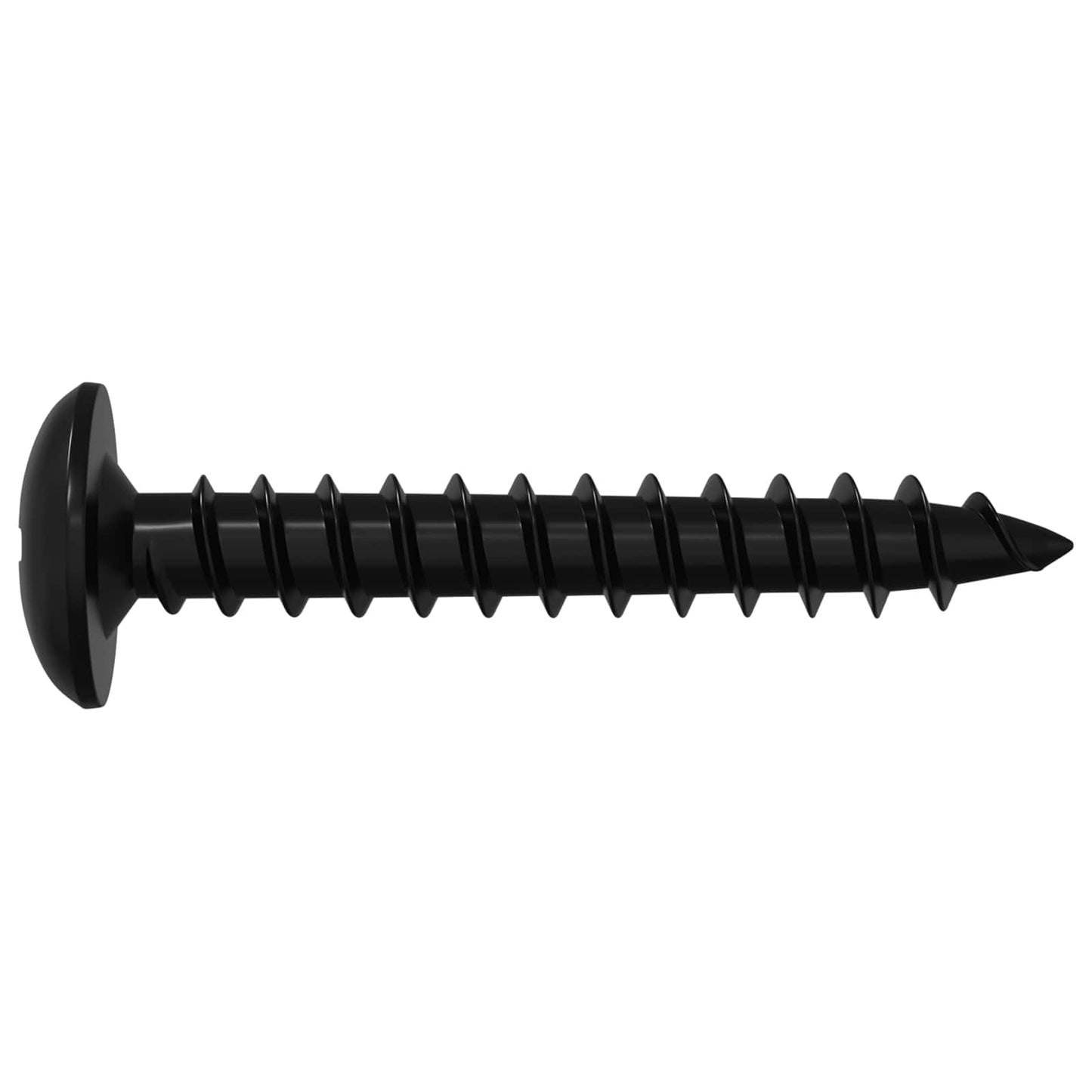 Selbstschneidender Nagel 2 pcs Schwarz 4 x 25 mm Stahl