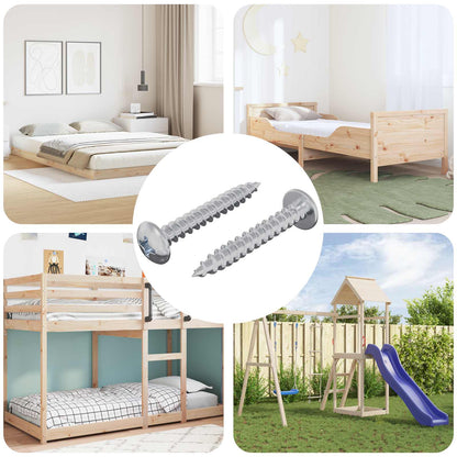 Holzschraube 2 pcs Silber M4 x 28 mm Eisen