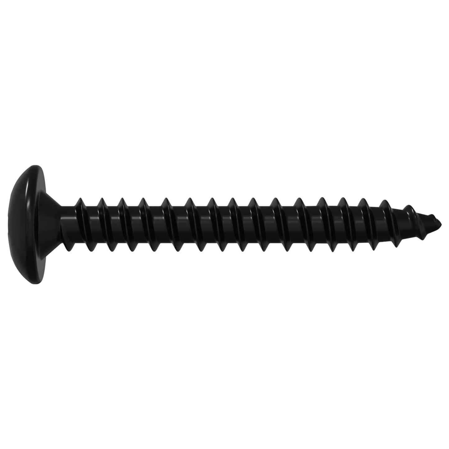 Gewindeschneider Nagel 12 pcs Schwarz M4 x 28 mm Stahl