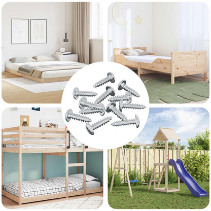 Schraube 12 pcs Silber M4 x 16 mm Stahl