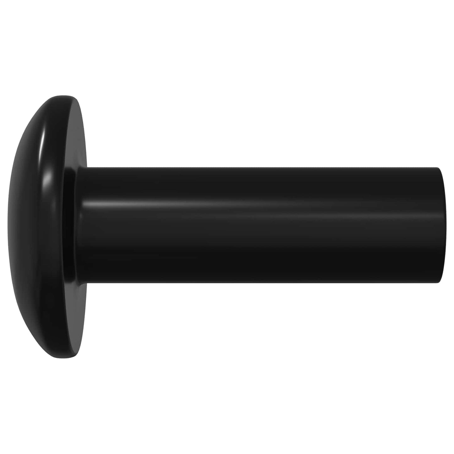 Hülsenmuttern 2 pcs Schwarz M4 x 14,5 mm Metall