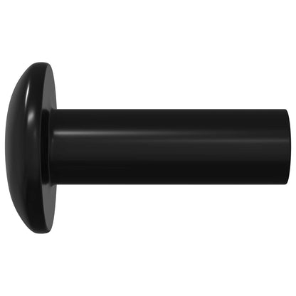 Hülsenmuttern 2 pcs Schwarz M4 x 14,5 mm Metall