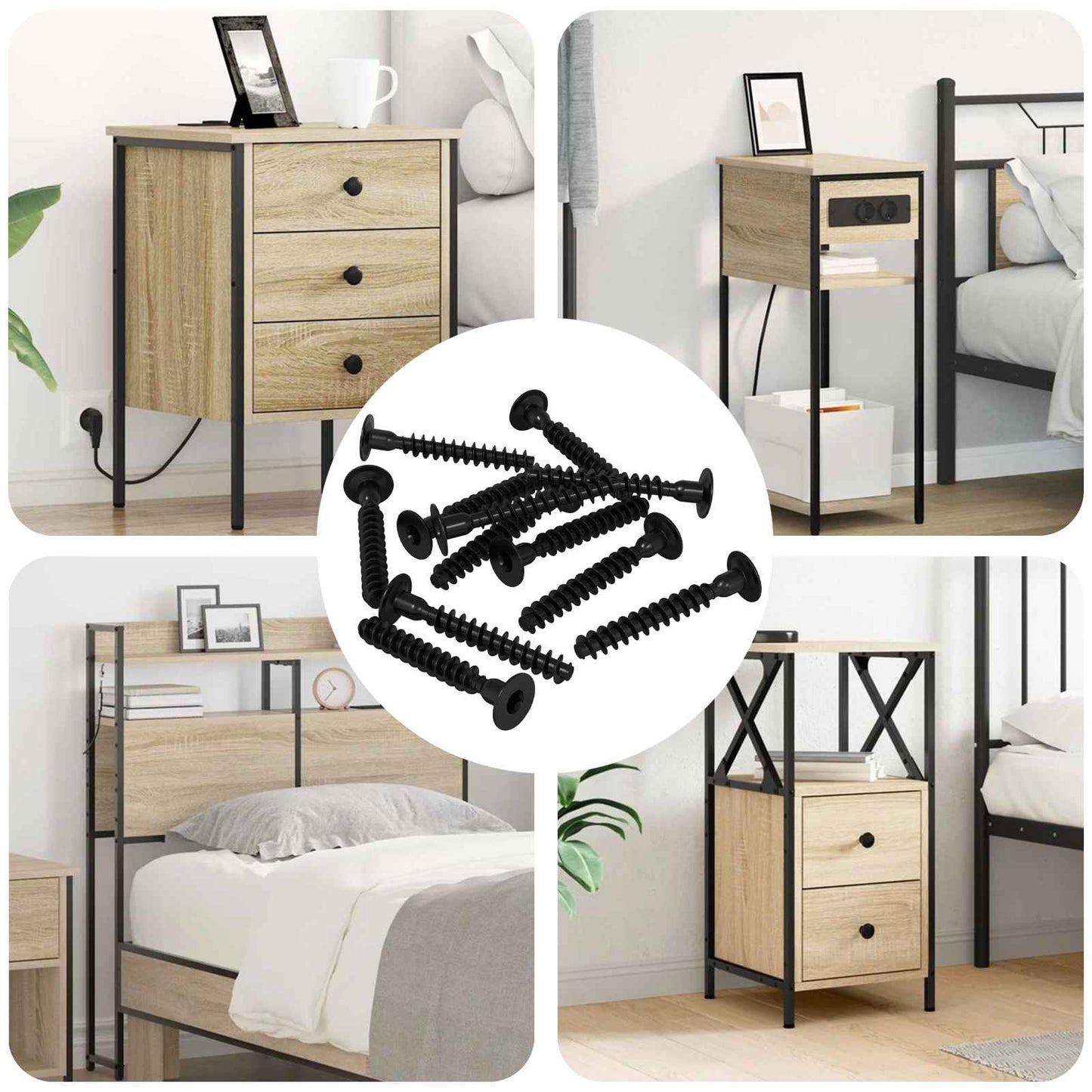 Steckkappen-Schraube 5143 pcs Schwarz Eisen