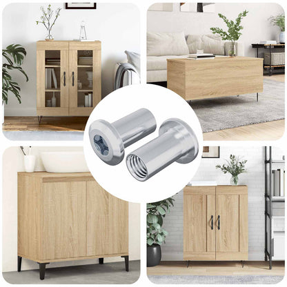 Sicherungsmutter 2 pcs Nickel M6 x 15 mm Stahl