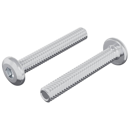Schraube mit Sperre Uni 2 pcs Silber M6 x 35 mm Stahl