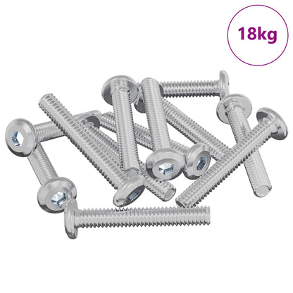 Schraube mit Sperre Uni 2514 pcs Silber Stahl