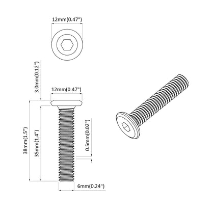 Schraube mit Sperre Uni 2514 pcs Silber Stahl