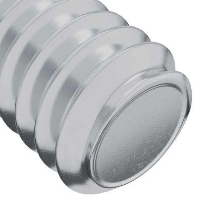 Kopf-Sicherungsschraube 2 pcs Silber M6 x 15 mm Stahl