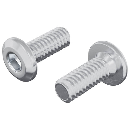 Kopf-Sicherungsschraube 2 pcs Silber M6 x 15 mm Stahl