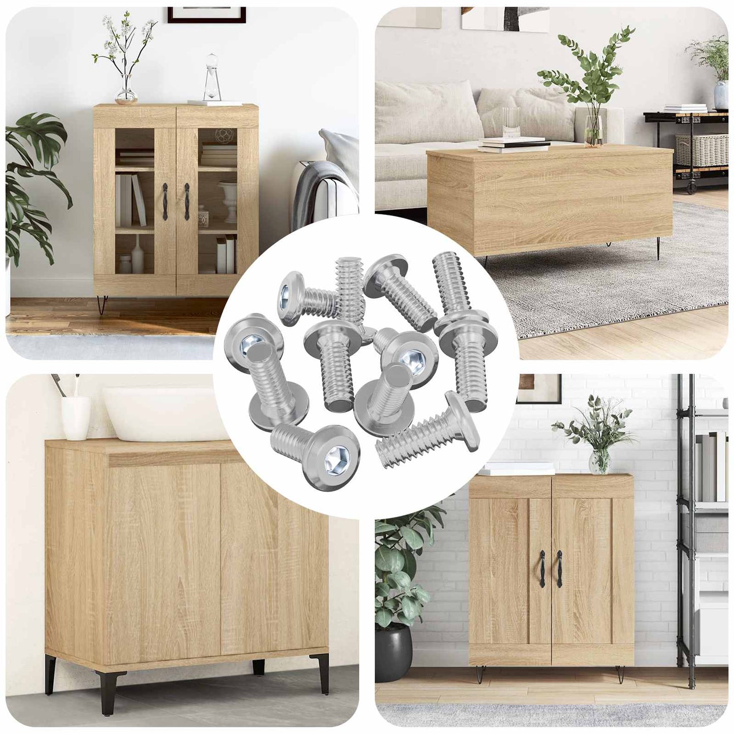 Kopf-Sicherungsschraube 3600 pcs Silber Stahl