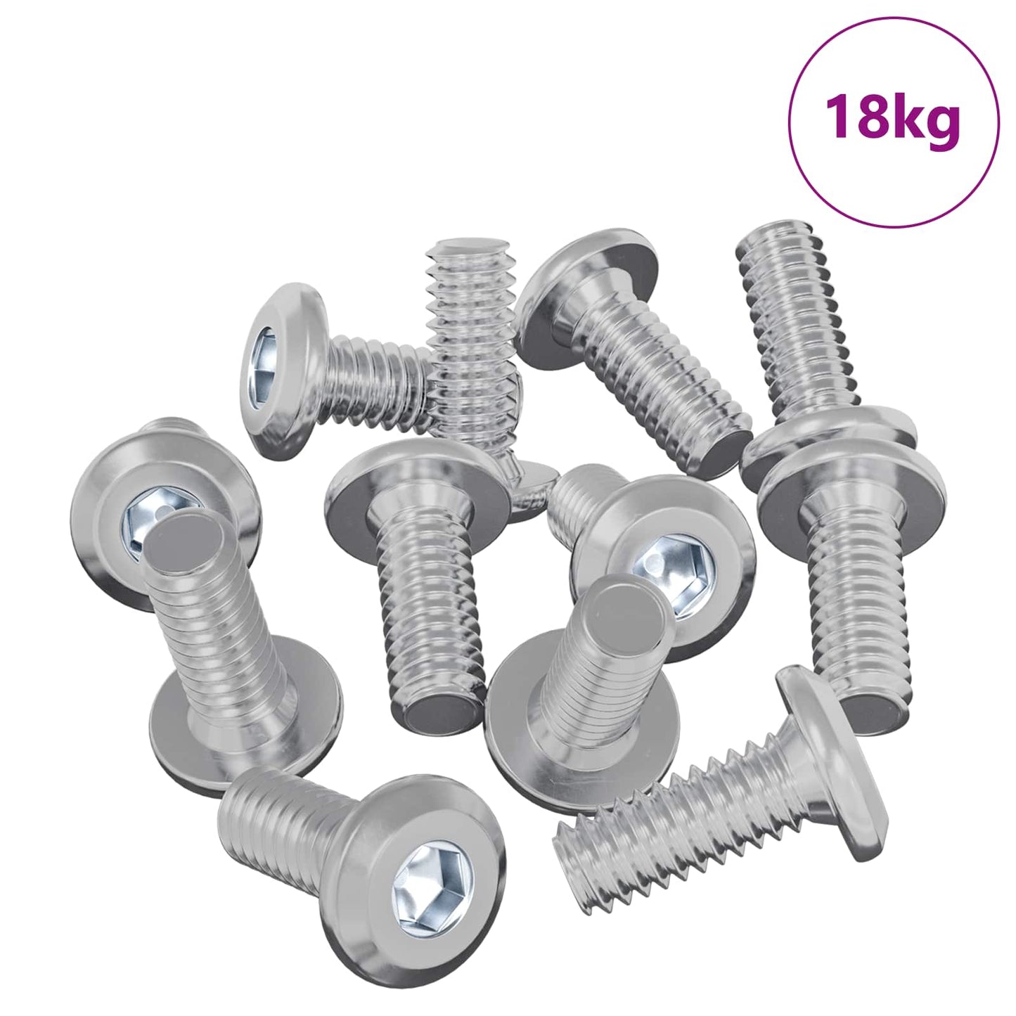 Kopf-Sicherungsschraube 3600 pcs Silber Stahl