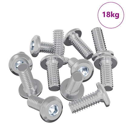 Kopf-Sicherungsschraube 3600 pcs Silber Stahl