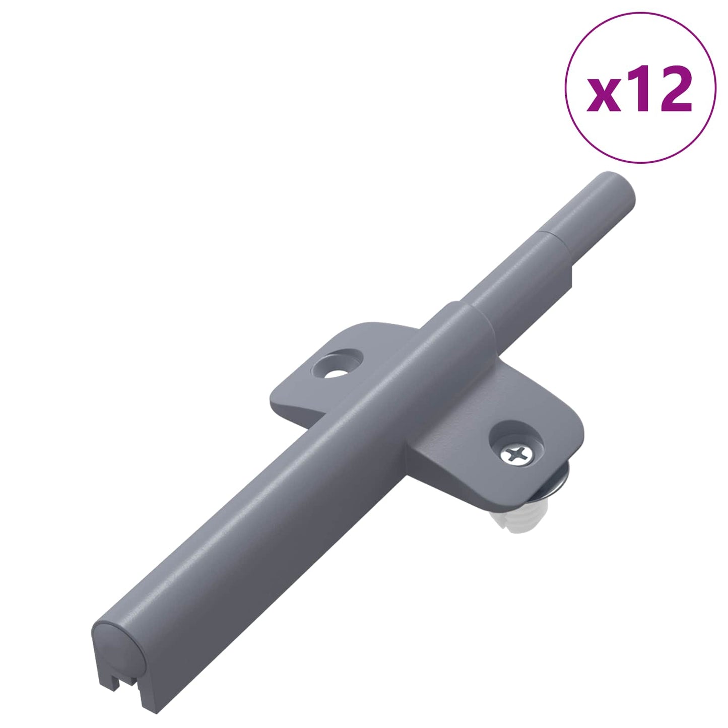 Sanftschließer 12 pcs Grau 125 x 47 x 15 mm PP
