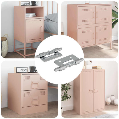 Riegel 2 pcs Silber 46 x 17 x 1,2 mm Stahl