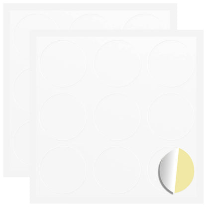 Sticker 2 pcs Weiß Ø 20 x 0,5 mm Papier