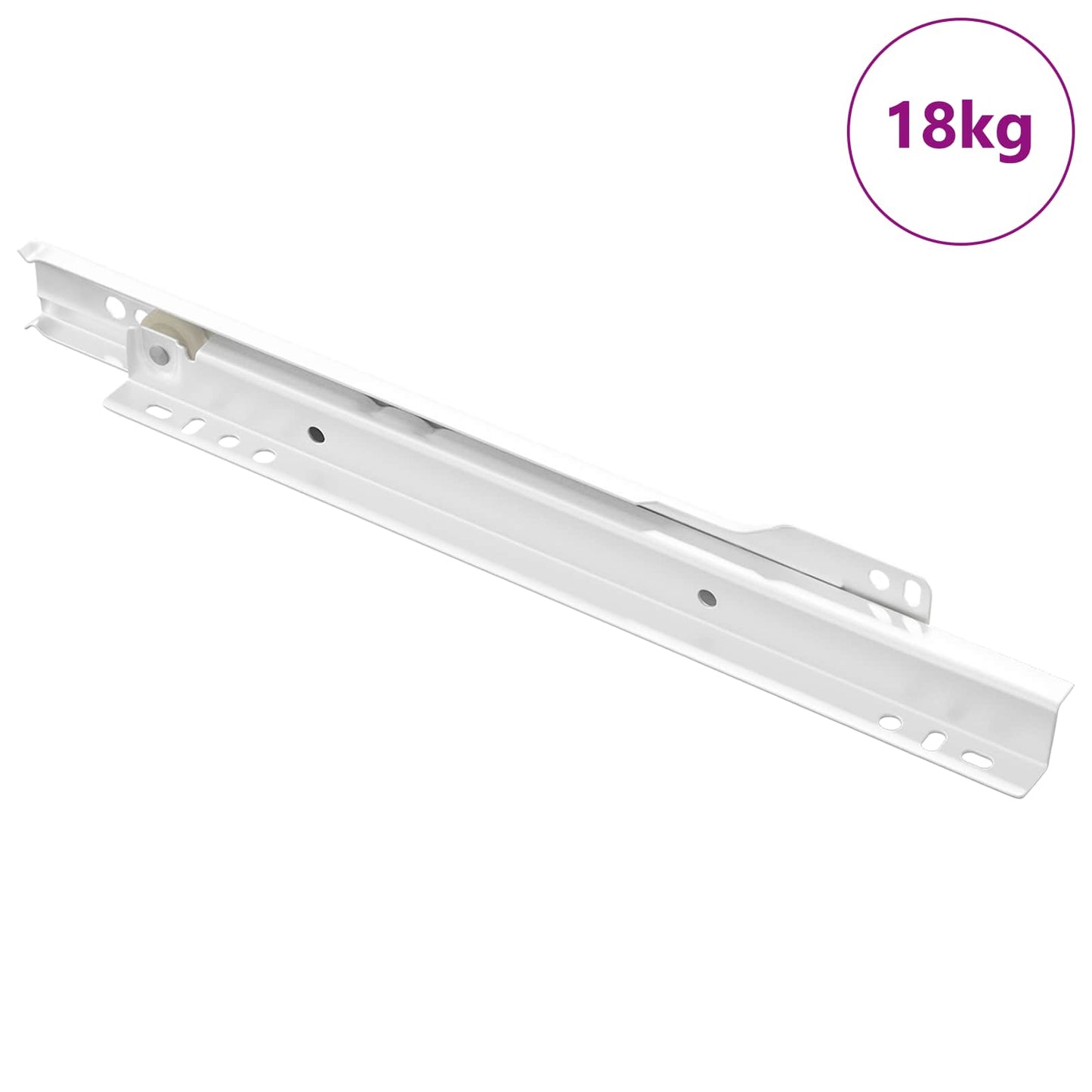 Schubladenschiene 87 pcs Weiß Stahl