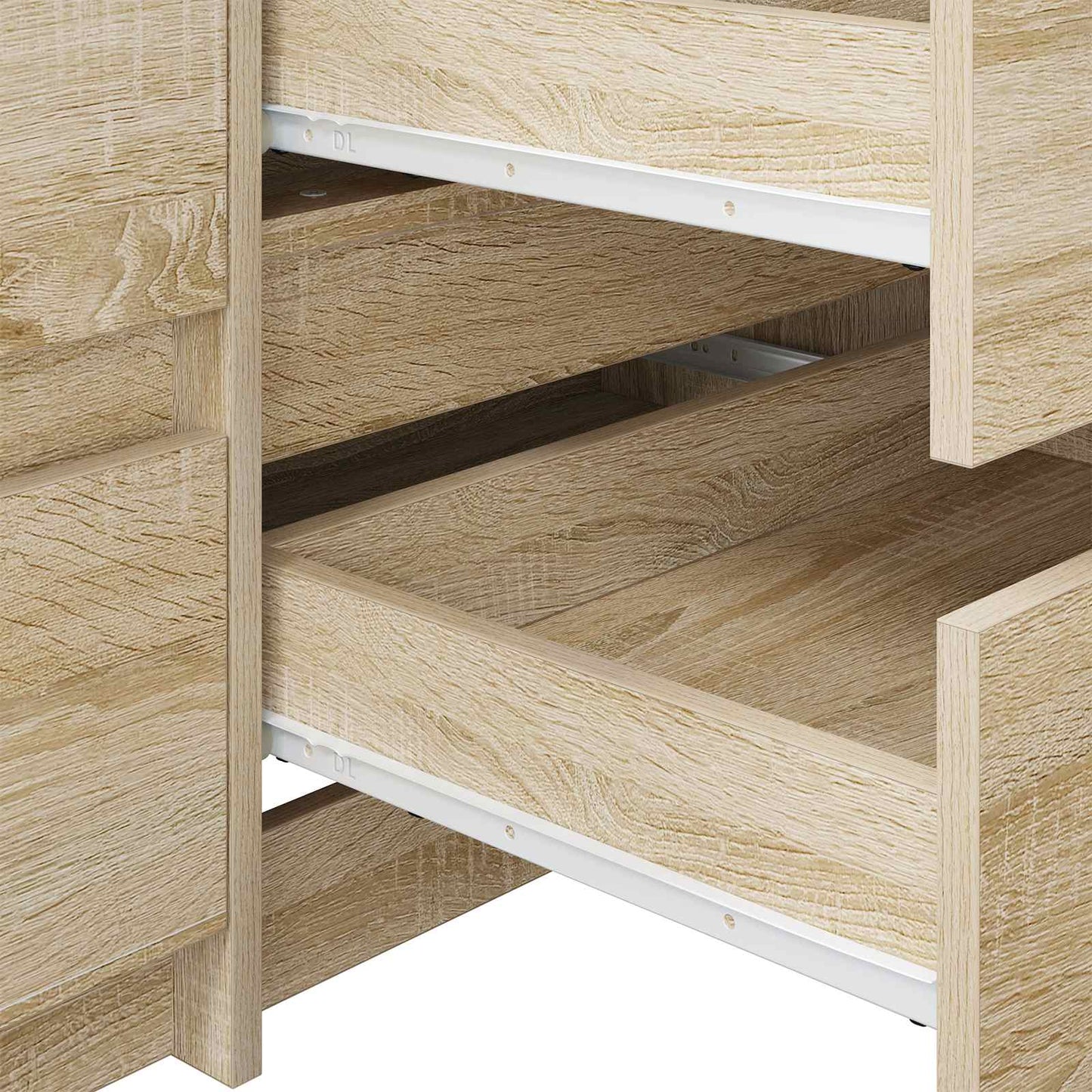 Schubladenschiene 12 pcs Weiß 350 mm Stahl