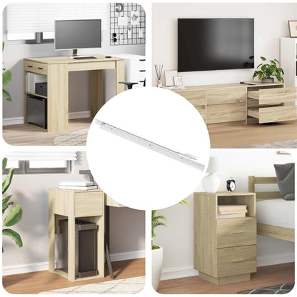 Schubladenschiene 49 pcs Weiß Stahl