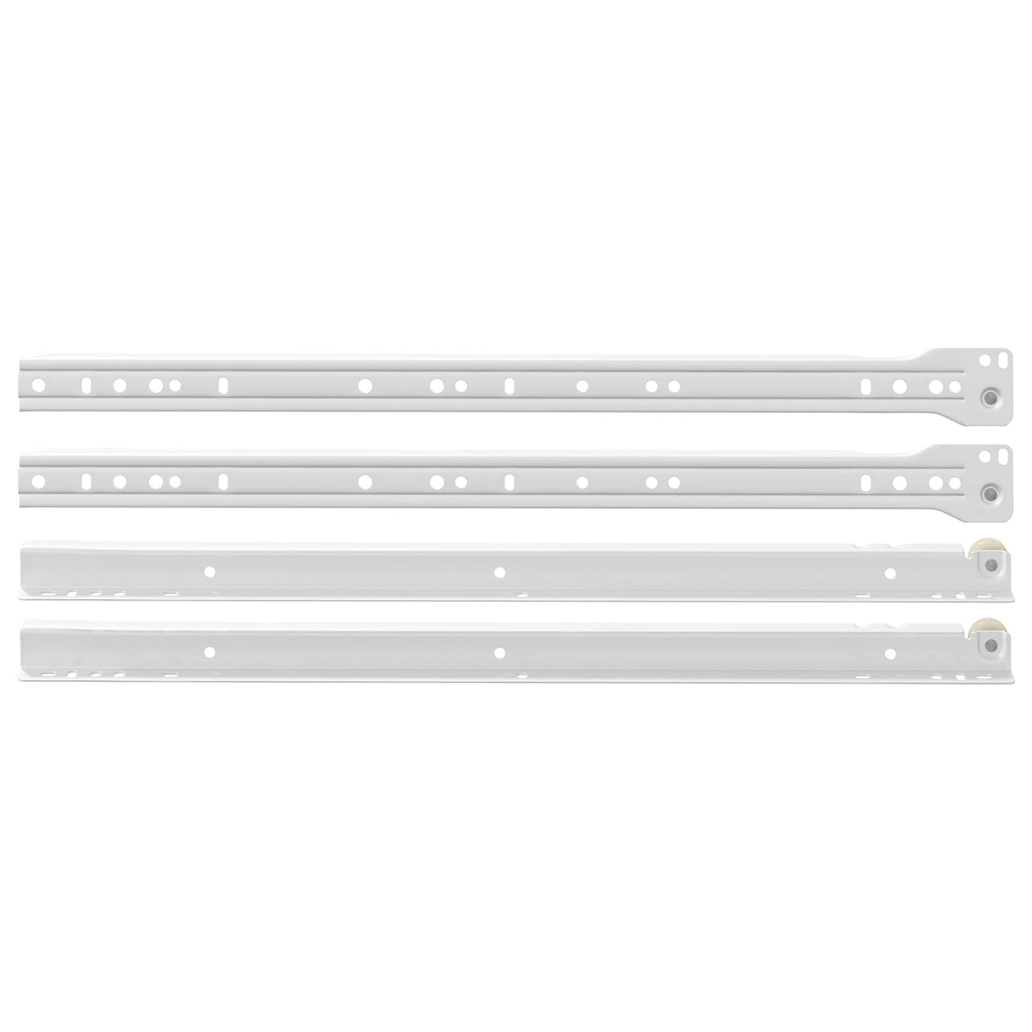 Schubladenschiene 49 pcs Weiß Stahl