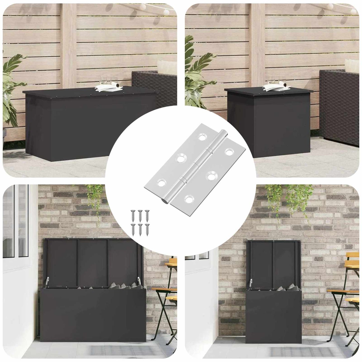 Scharnier Uni 899 pcs Silber 58 x 35 x 1 mm Stahl