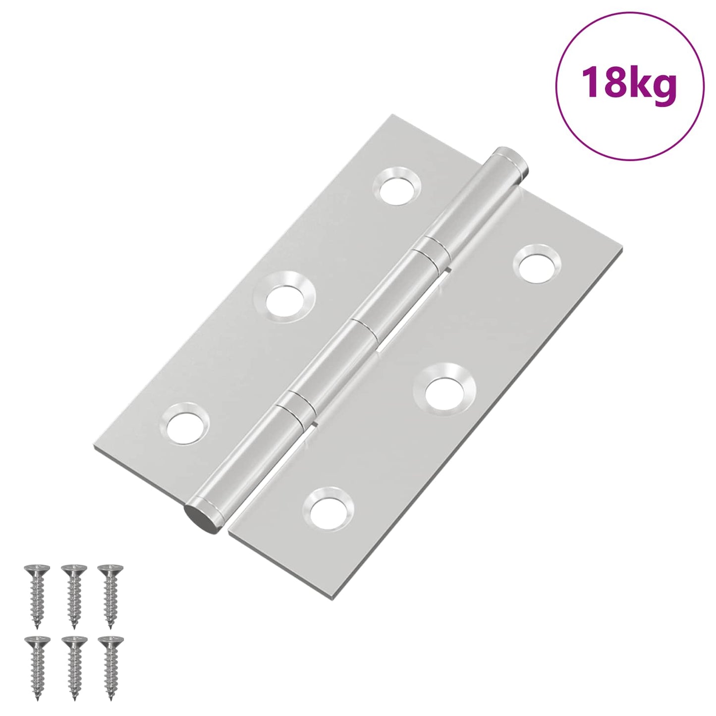 Scharnier Uni 899 pcs Silber 58 x 35 x 1 mm Stahl