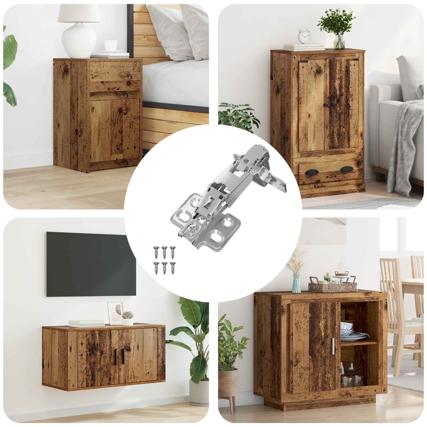 Scharnier 12 pcs Nickel 139 x 64,1 x 10 mm Eisen