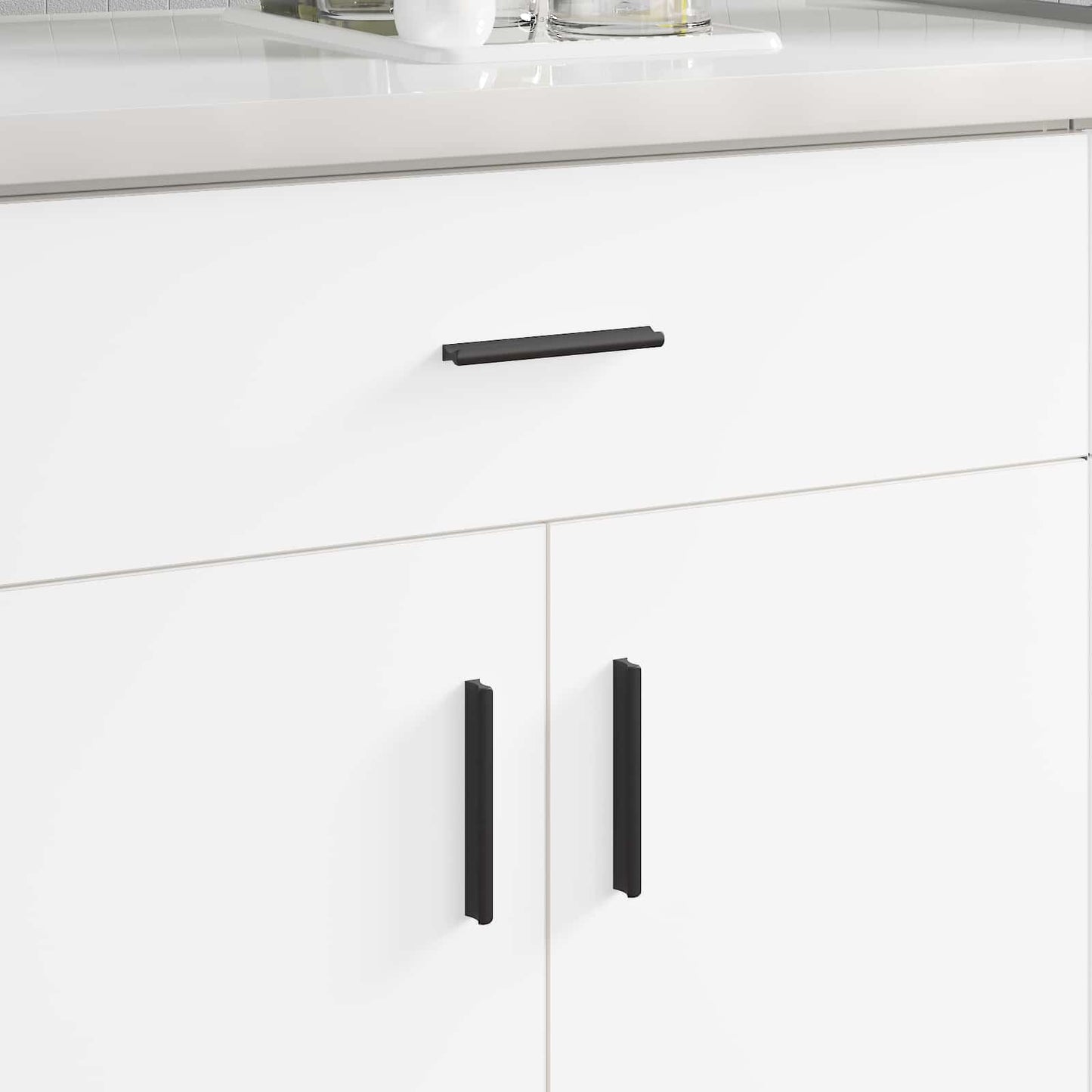 Griff 973 pcs Schwarz 106 x 7,4 x 15,5 mm Aluminium