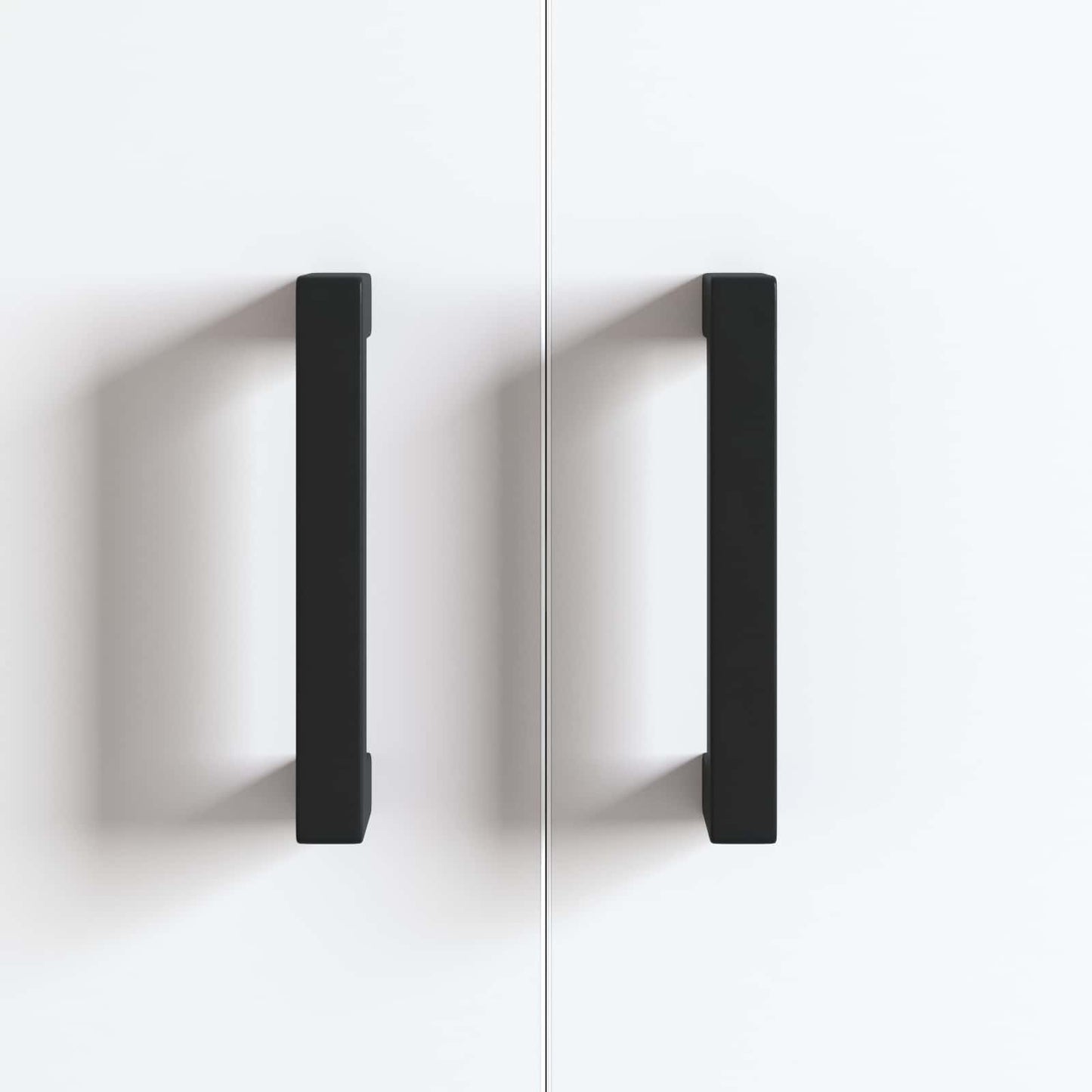 Möbelgriff 12 pcs Schwarz 110 x 12 x 36 mm Eisen