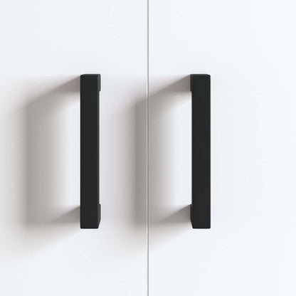 Möbelgriff 12 pcs Schwarz 110 x 12 x 36 mm Eisen