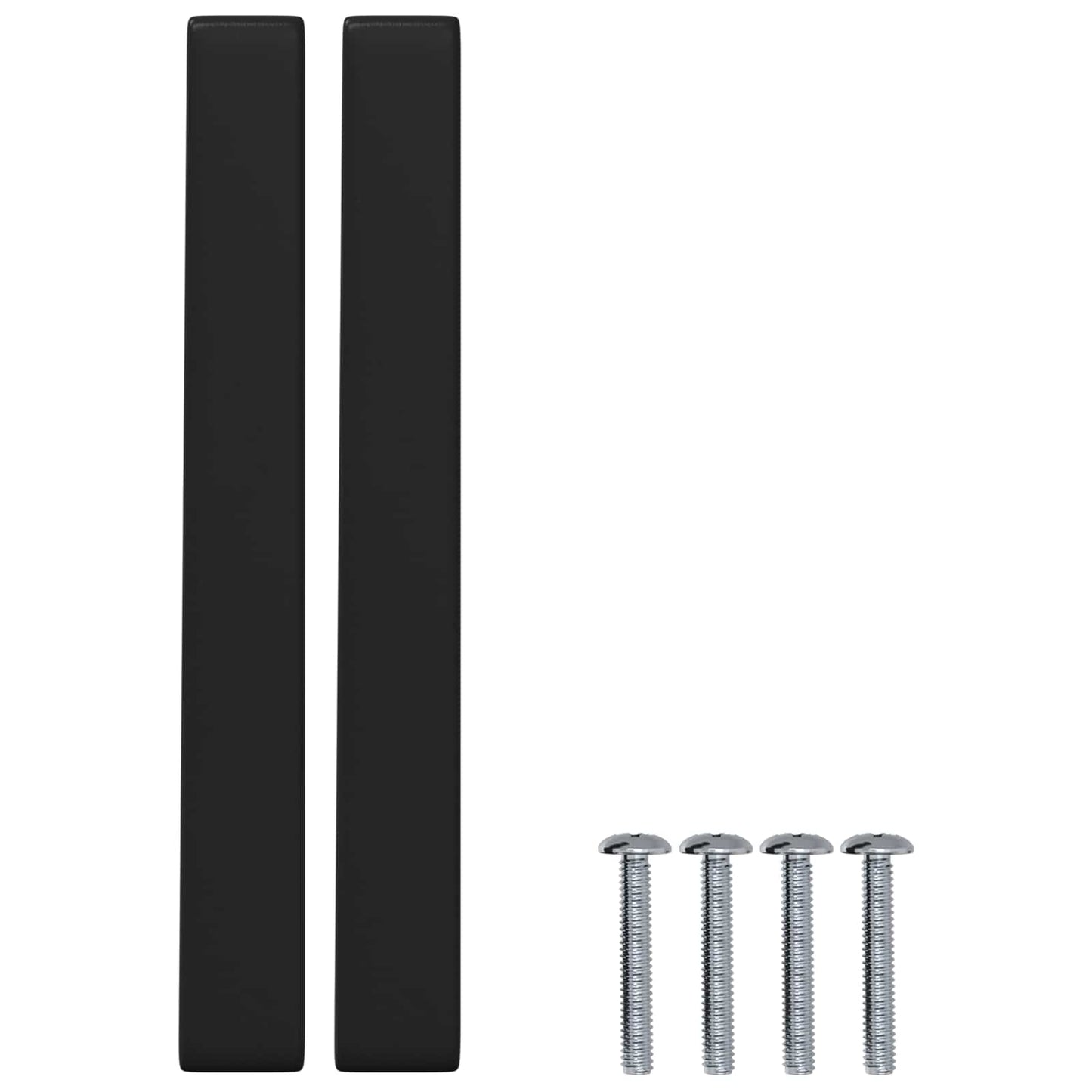 Möbelgriff 12 pcs Schwarz 110 x 12 x 36 mm Eisen