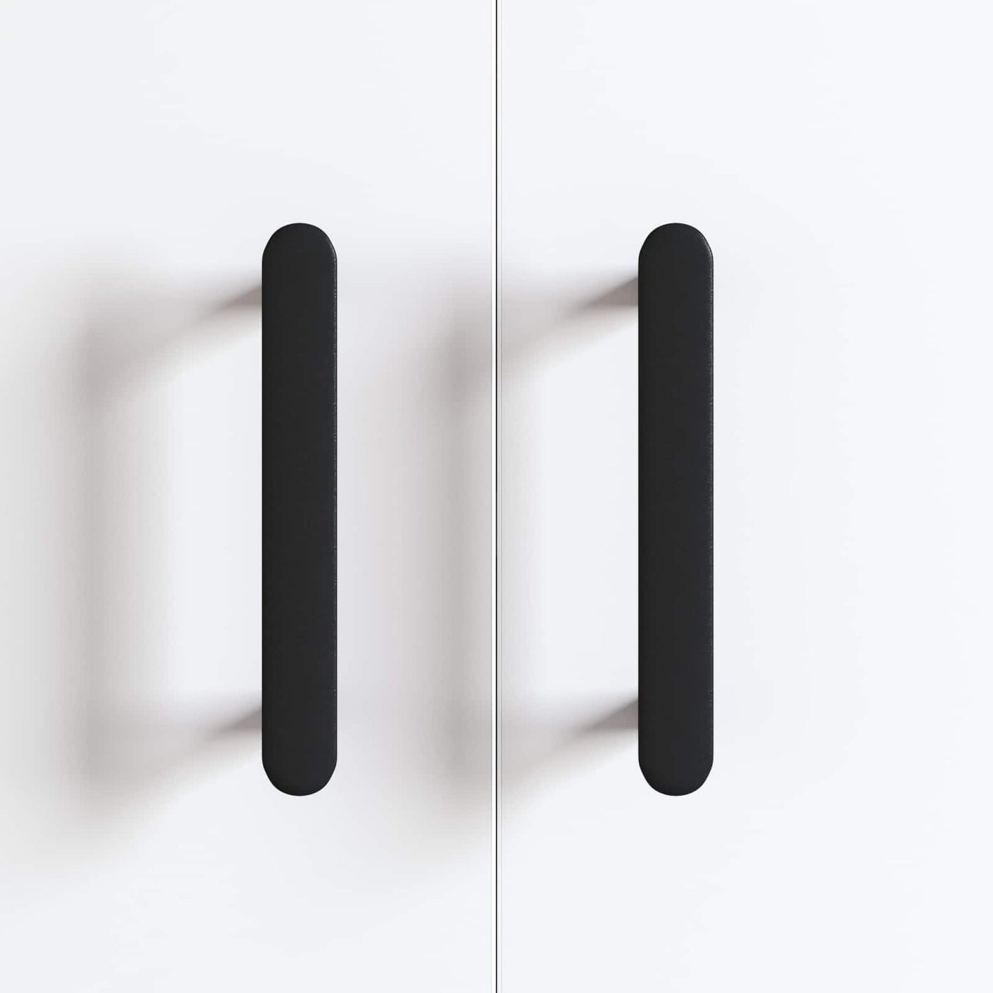 Schrankgriff 12 pcs Schwarz 121 x 16.6 x 28.3 mm Eisen