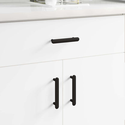 Schrankgriff 12 pcs Schwarz 121 x 16.6 x 28.3 mm Eisen