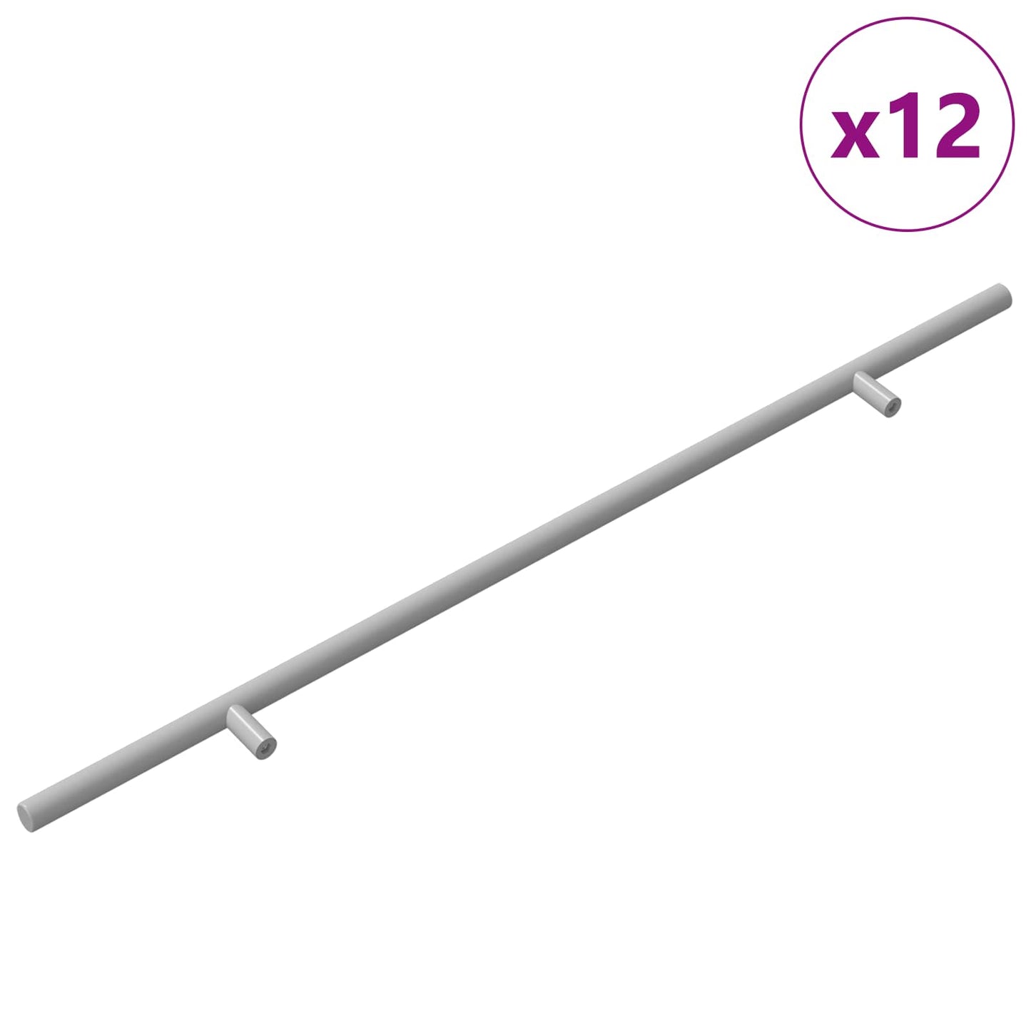 Griff 12 pcs Silber 500 mm Stahl