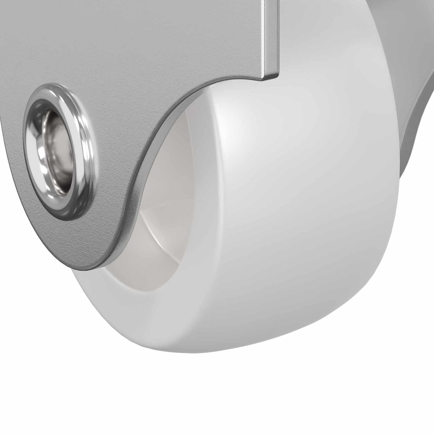 Bockrolle 2 pcs Weiß 42 x 11,5 x 29 mm Eisen