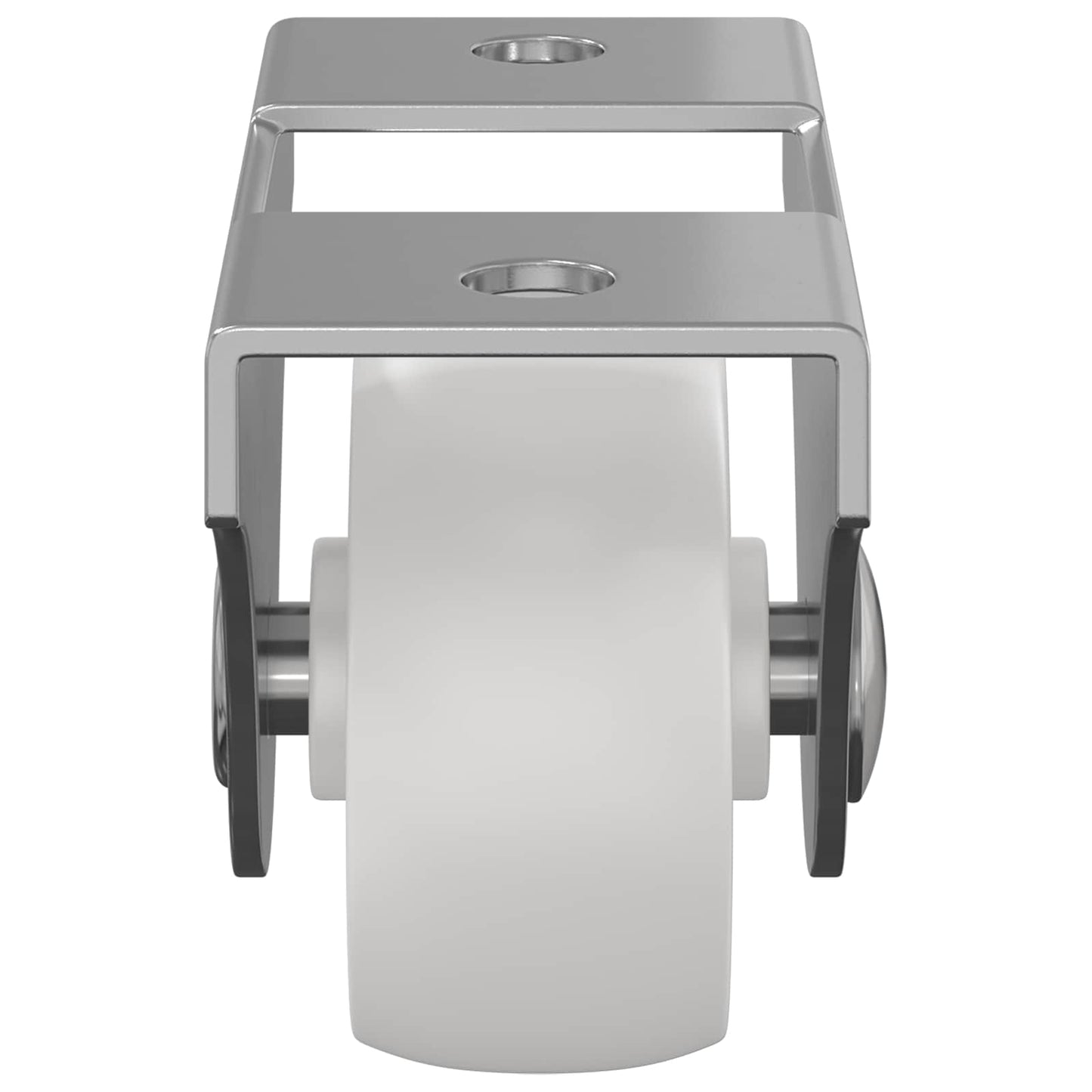 Bockrolle 2 pcs Weiß 42 x 11,5 x 29 mm Eisen