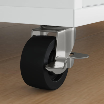 Bockrolle 12 pcs Schwarz und Silber 50,7 x 50,7 x 24,4 mm