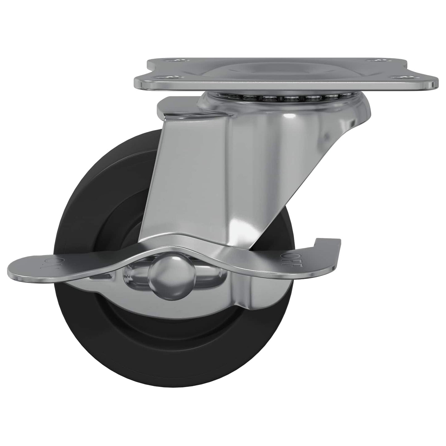 Bockrolle 12 pcs Schwarz und Silber 50,7 x 50,7 x 24,4 mm