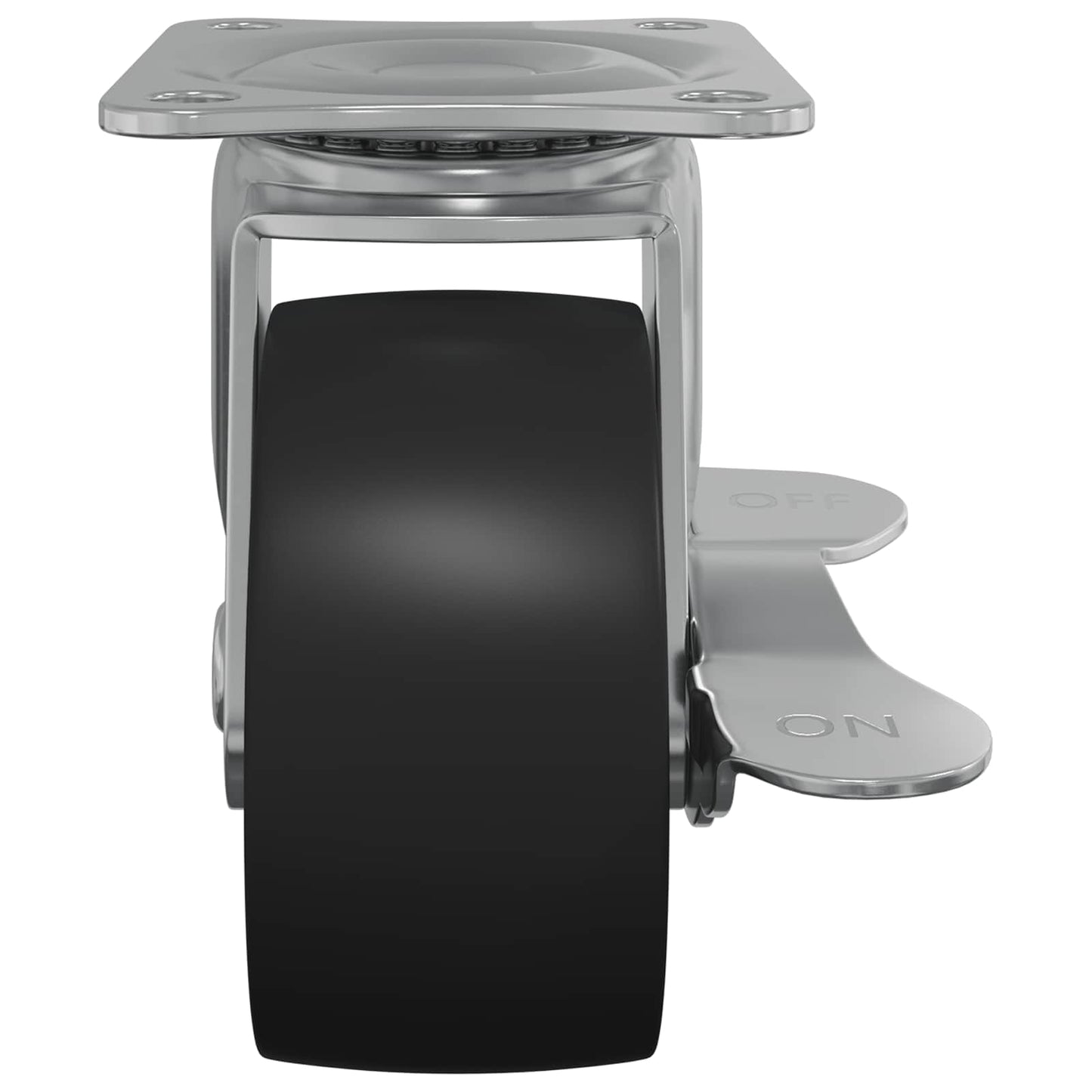 Bockrolle 12 pcs Schwarz und Silber 50,7 x 50,7 x 24,4 mm